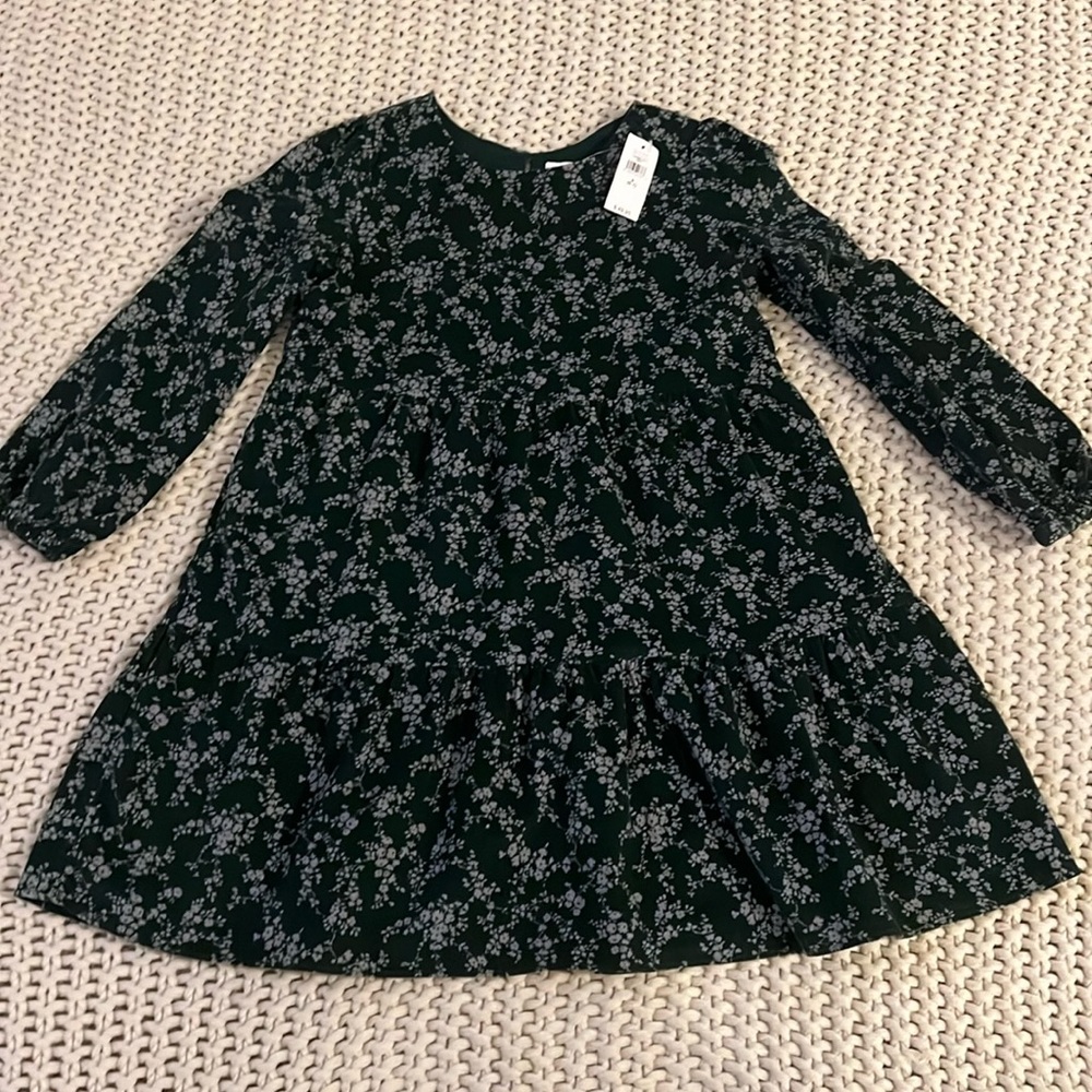 NWT Gap girls green corduroy dress
